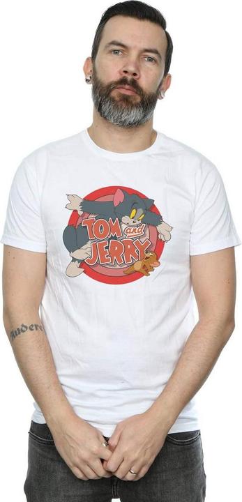 Actual product image Tom & Jerry Mens Catch Cotton T-Shirt (XXL)