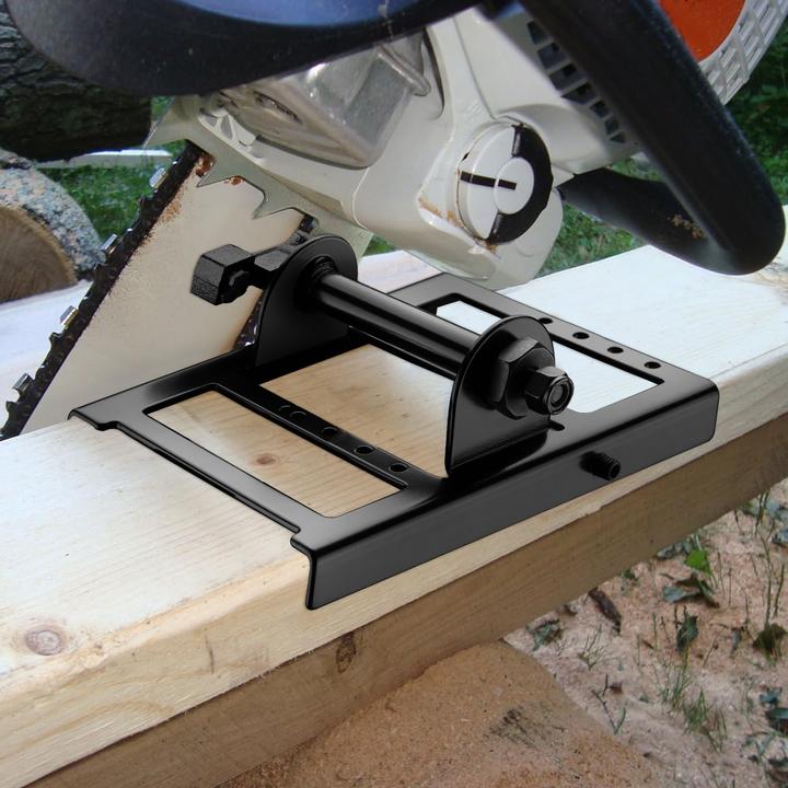 Produktbild Wiltec Sägeführung für Kettensägen 5-15cm mobiles Sägewerk Führungsschiene Stahl (Kettensäge, Kettensäge Schwert)