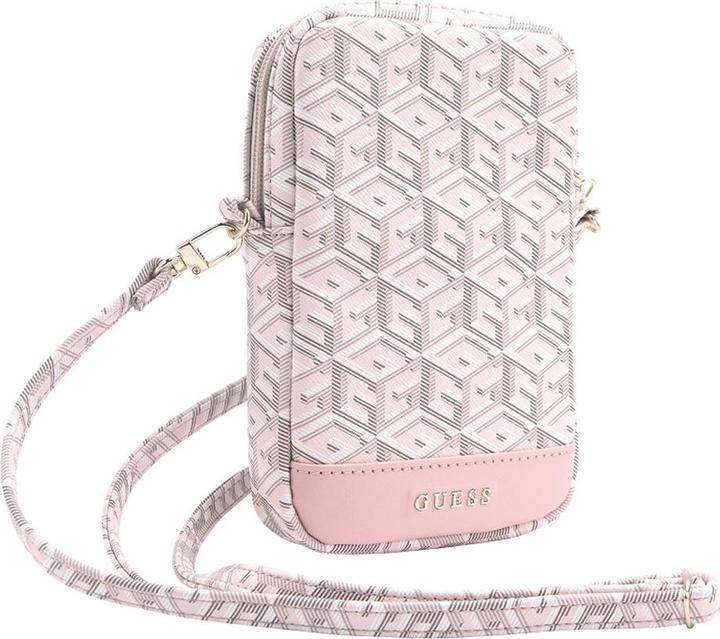 Actual product image Guess Torebka GUWBZPGCSPGP różowy/pink Zip GCube Bottom Stripe