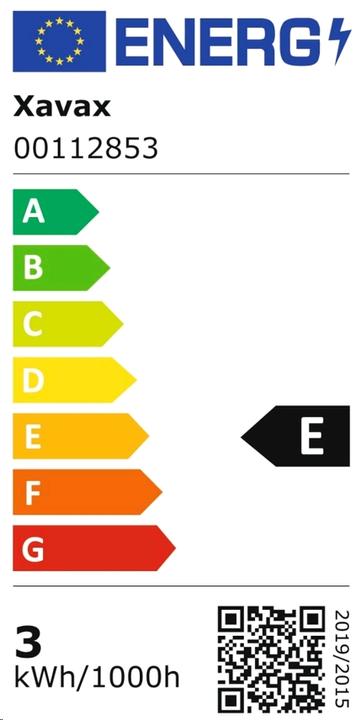 Energie-Label Xavax LED-Filament (E14, 2.20 W, 250 lm, 1 x, E)