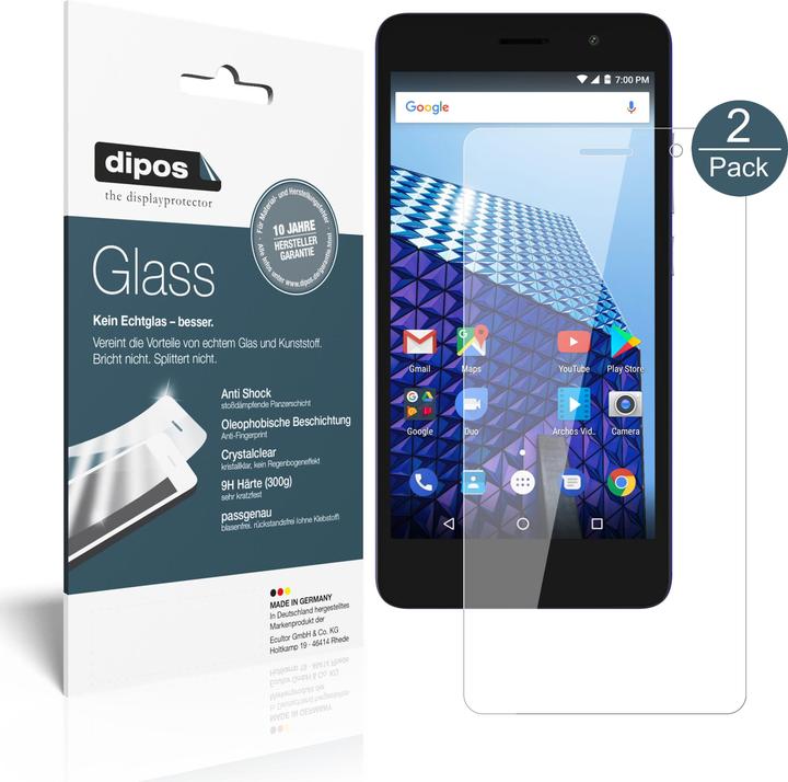 Immagine prodotto Dipos Pellicola Protettiva Anti-Shock (2 pz., Archos Access 50 a colori)