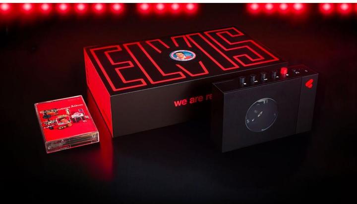 Actual product image we are rewind Elvis: Portable Bluetooth cassette player