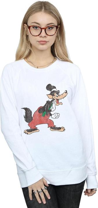 Actual product image Disney Womens/Ladies Three Little Pigs Big Bad Wolf Sweatshirt (M)