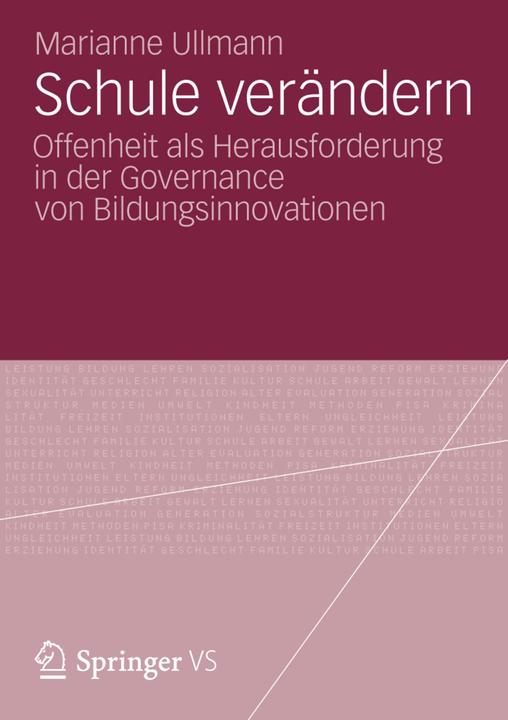 Produktbild Schule verändern (Deutsch, Marianne Ullmann, 2013)