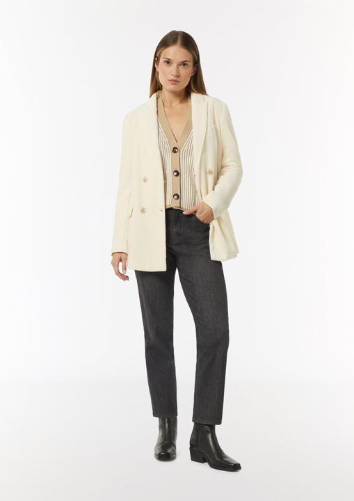 Produktbild Comma Strickjacke Verkürzte Strickjacke in Bi-Color-Optik (46)