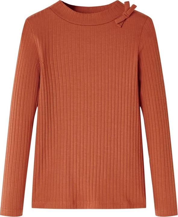 Actual product image vidaXL Children's long-sleeved shirt dusky pink 92,Material: 95 % cotton. 5 (92)