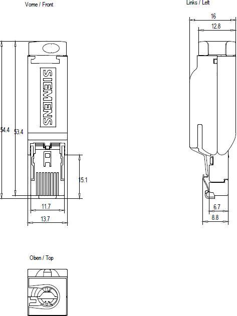 Produktbild Siemens RJ45-Stecker,IE FC,180 2X2