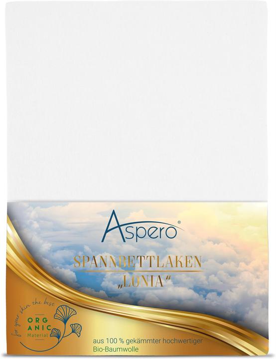 Produktbild Aspero Bio-Baumwoll Spannbettlaken Minas (200 x 200 x 35 cm)