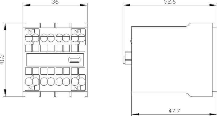 Actual product image Siemens Auxiliary switch block 3RH2911-2NF20 1 pc.
