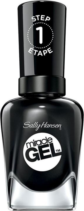 Sally Hansen Miracle Gel - Onyx Pected 460 (460 Blacky O, 460-onyx-pected, Gel-Effekt Nagellack)