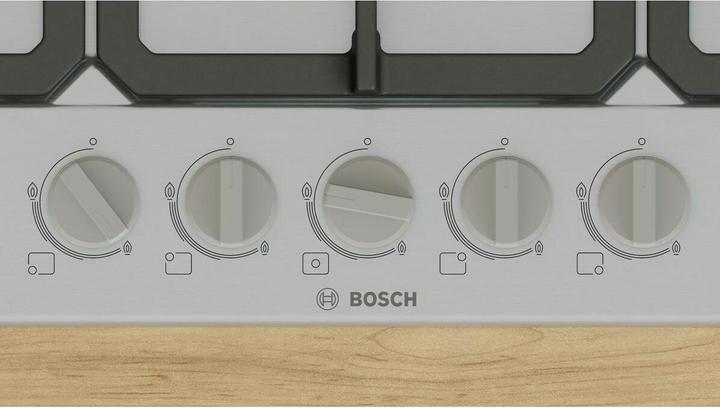 Immagine prodotto Bosch Hausgeräte PGQ7B5K90 Serie 4, Piano cottura a gas, 75 cm, Acciaio inox