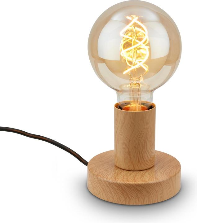 Image du produit Briloner Lampe de table, bois, excl. 1x E27 max. 10W (E27)