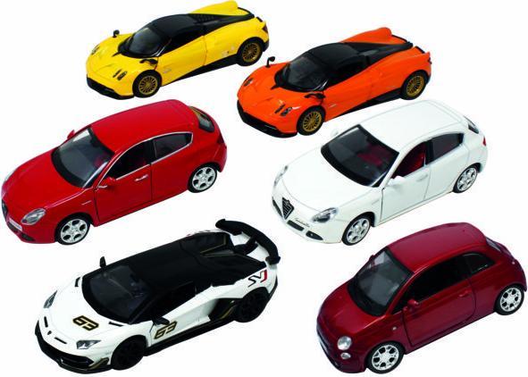 Actual product image ODS Silver Wheel - Auto italiane a licenza sc.1:32, a retrocarica, portiere apribili, luci e suonibatter