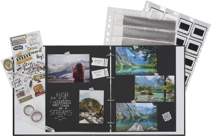 Immagine prodotto Hama Cartella con meccanismo di combinazione a 4 anelli, larghezza dorso 39 mm, giallo (A4, 39 mm, 1 pz.)