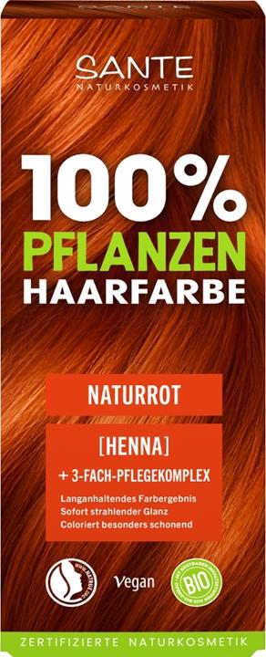 Image du produit Sante Pflanzliches Haarfärbepulver (06 Rouge naturel)
