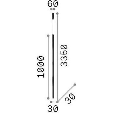 Thumbnail - Ideal lux, Pendelleuchte, ULTRATHIN LED Pendelleuchte 11,5W ⌀60mm Weiss warmweiss 142906 (1150 lm)