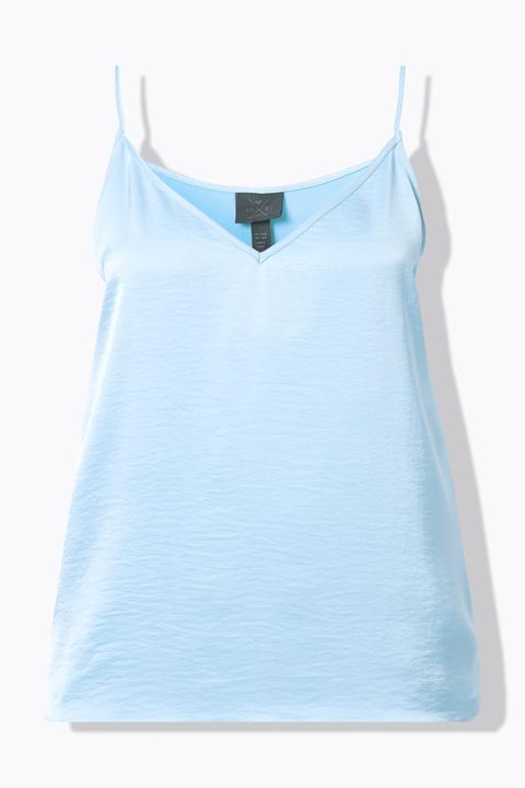 Actual product image Ulla Popken Satin Spaghetti Strap Tank (60)