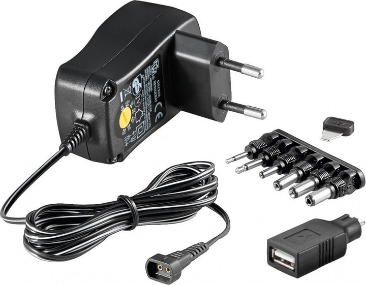Image du produit Goobay 3 V - 12 V Universal-Netzteil 0.6 A