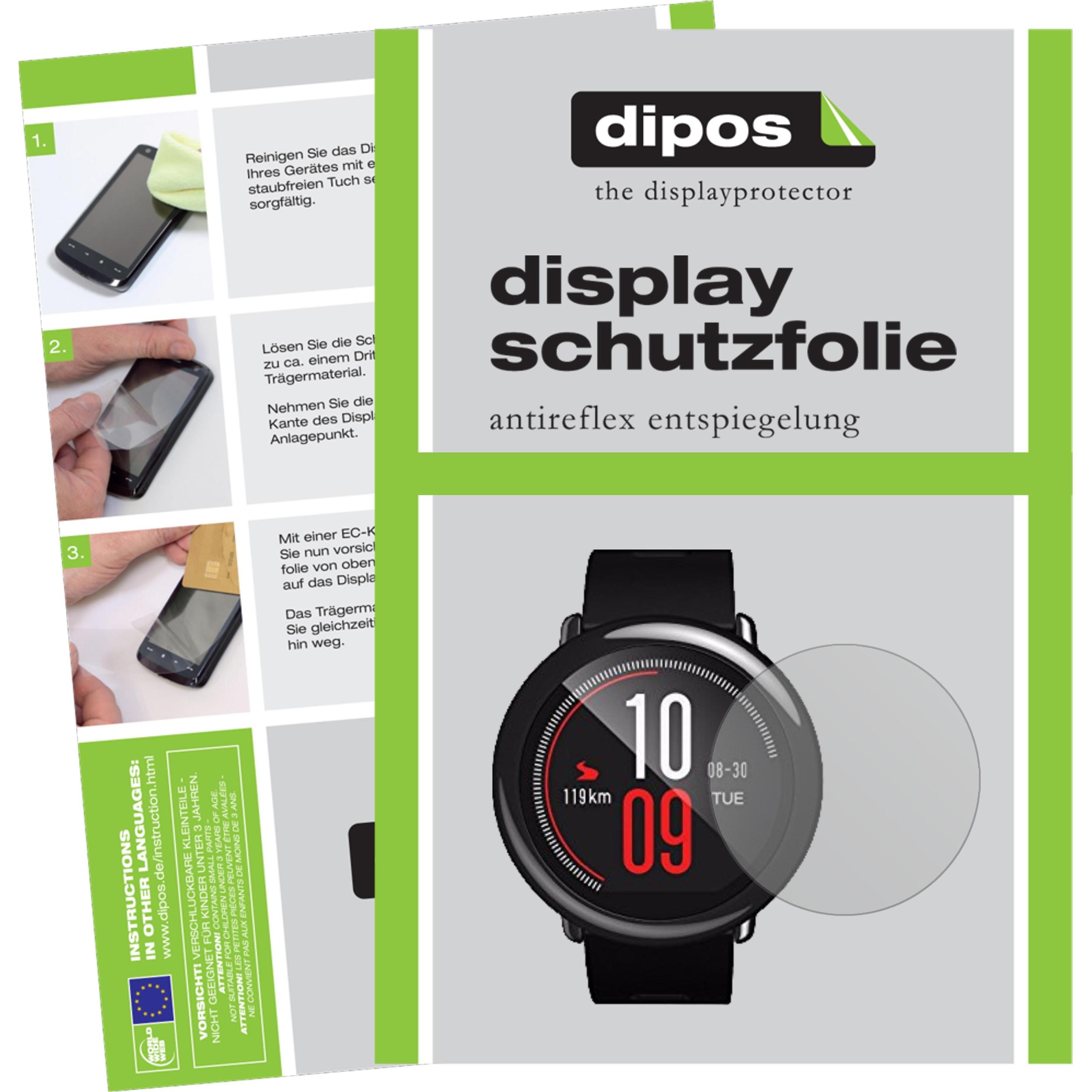Dipos Displayschutzfolie Antireflex, Smartwatch Schutzfolie, Transparent