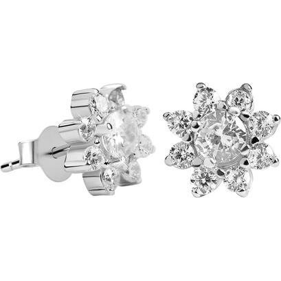 Beneto, Ohrringe, Silver earrings flowers AGUP1170 (L)