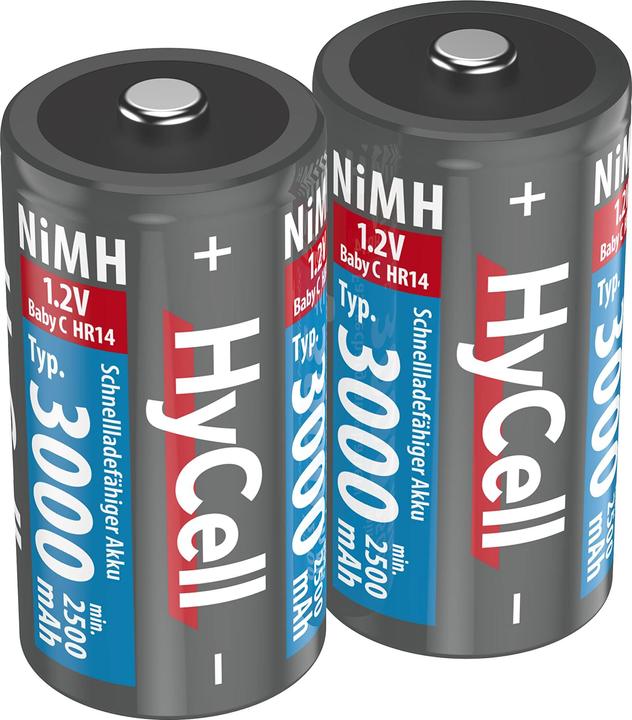 Produktbild HyCell Baby (C)-Akku NiMH HR14 3000 m (2 Stk., C, 2500 mAh)