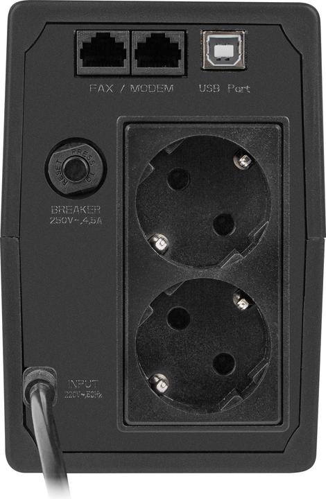 Actual product image Armac UPS Home Line-Interactive H/850F/LED/V2 850VA 2x Schuko USB-B LED (850 VA, 480 W, Line-interactive UPS)