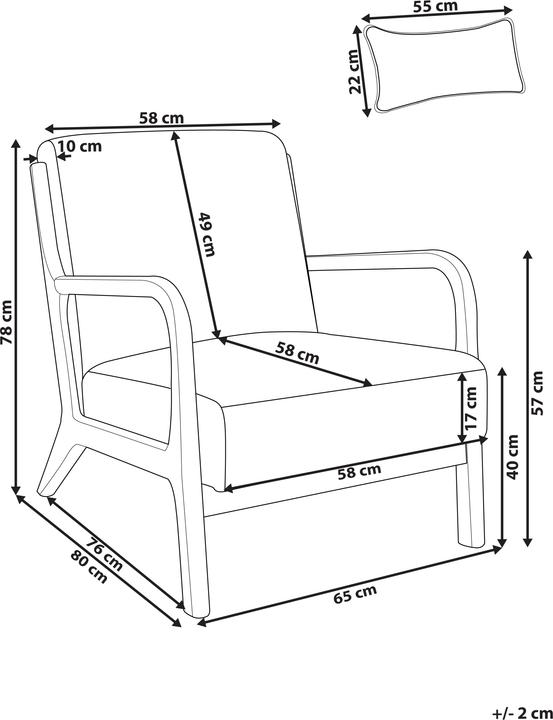 Produktbild Beliani Skovde