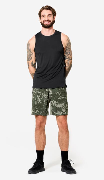 Produktbild Domyos Shorts Reissverschlusstaschen - khaki (XXL)