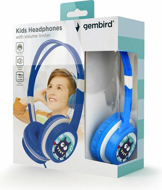 Produktbild Gembird Kopfhörer für Kinder Lautstärkeregler Blau