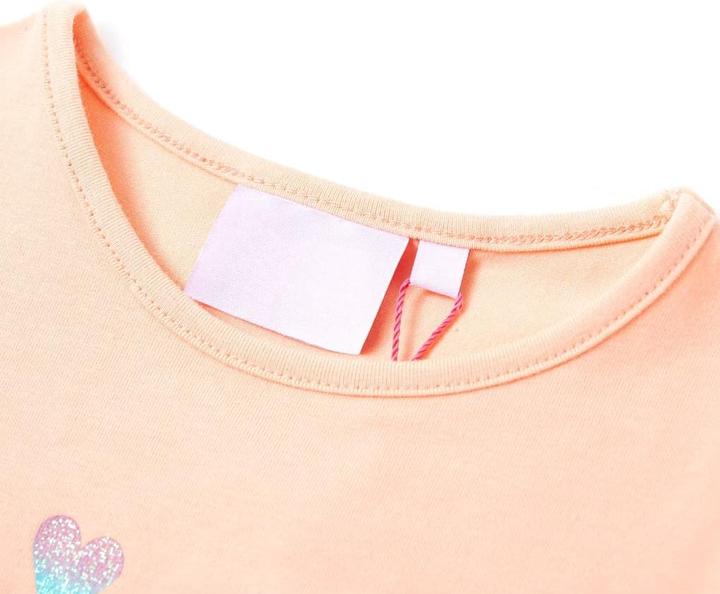 Immagine prodotto vidaXL Maglietta da bambino arancione chiaro 140,Materiale: 95 % cotone. 5 (140)