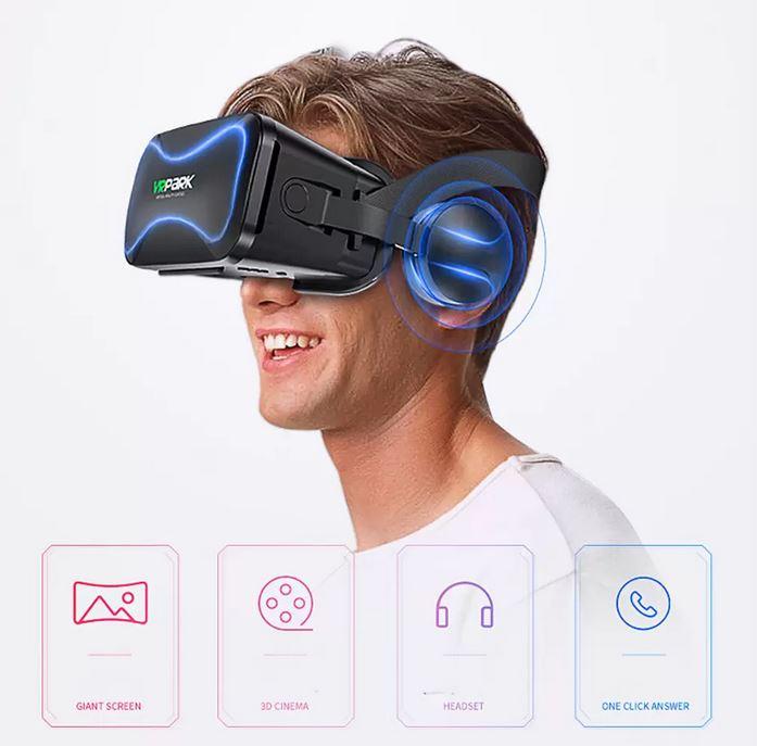 Produktbild PhoneLook VR PARK 3D VR Virtual Reality Brille + Kopfhörer