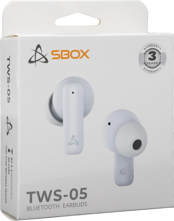 Immagine prodotto Sbox EB-TWS05 Bianco (ANC, 4 h, Senza fili)