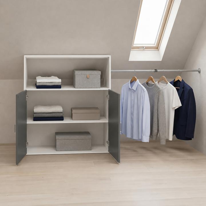 Produktbild VCM Holz Dachschrägen Kleiderschrank Dacho M (90 x 50 x 100 cm)