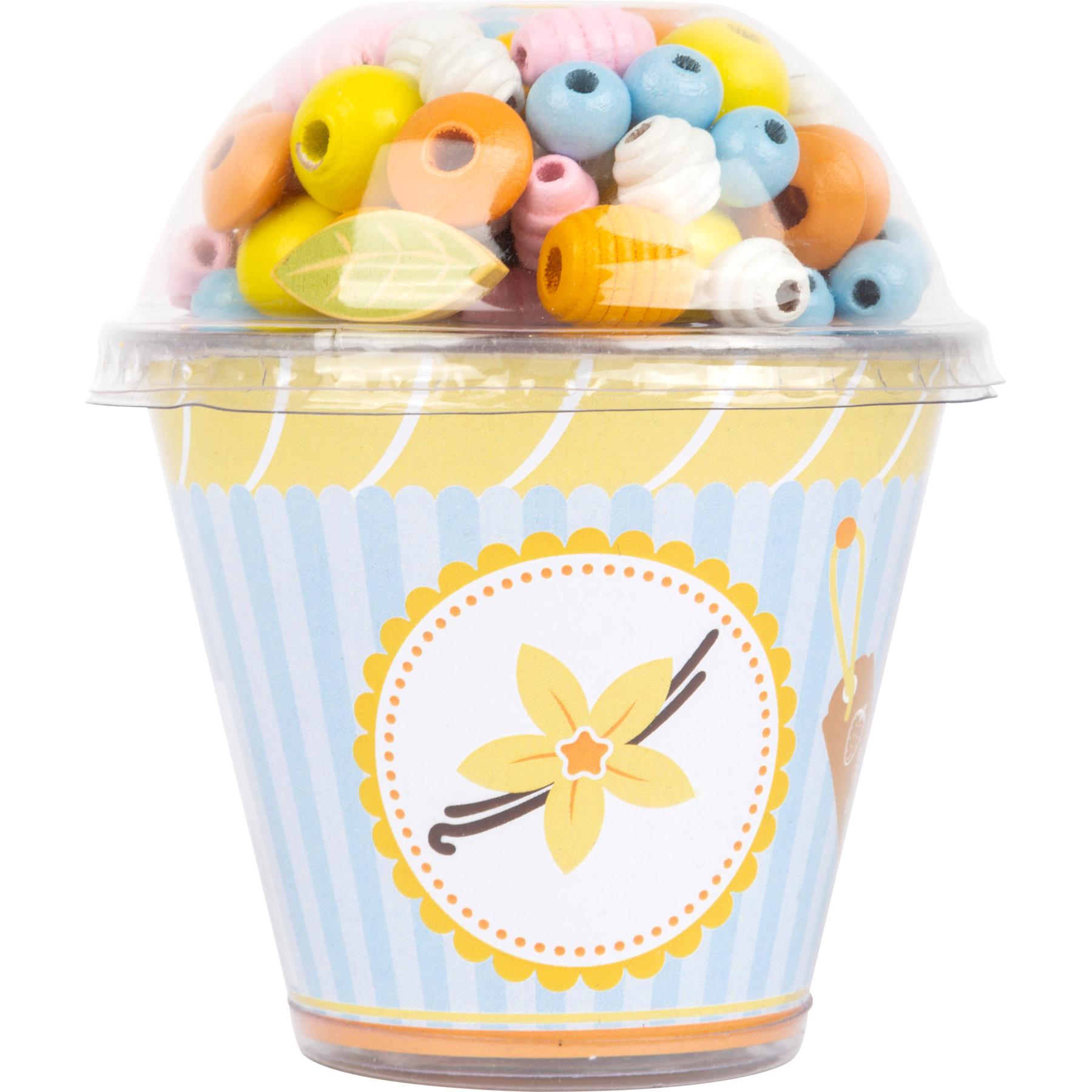 Legler OHG Display Holz-Fädelperlen Cupcake Candy
