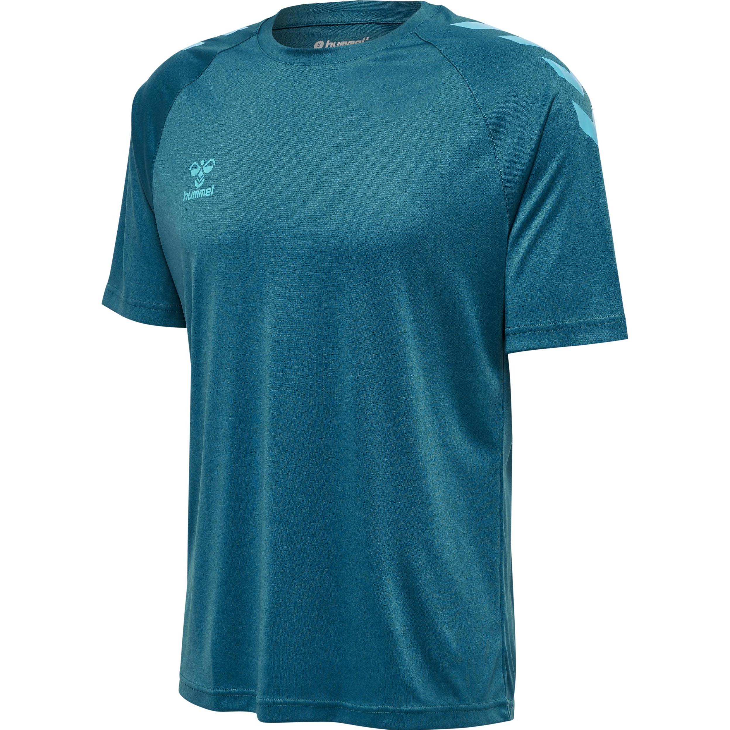hummel, Unisex, Sportshirt, Core Xk Core Poly T-Shirt S/S (S), Blau, S