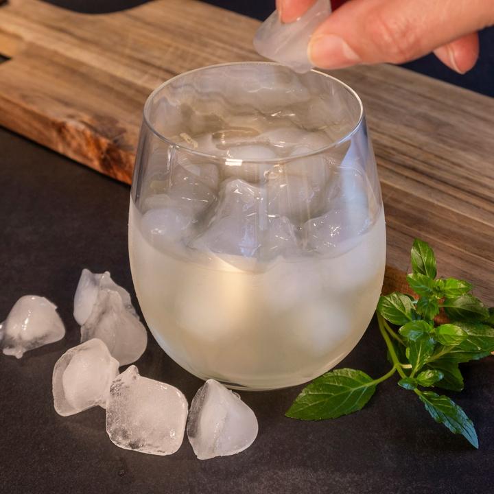 Produktbild Intirilife Trinkglas Set Regenbogen Schimmer Wellenform (0.38 l, 2 x)