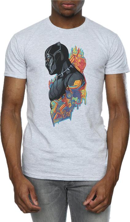 Actual product image Mens Black Panther Profile T-Shirt (XL)
