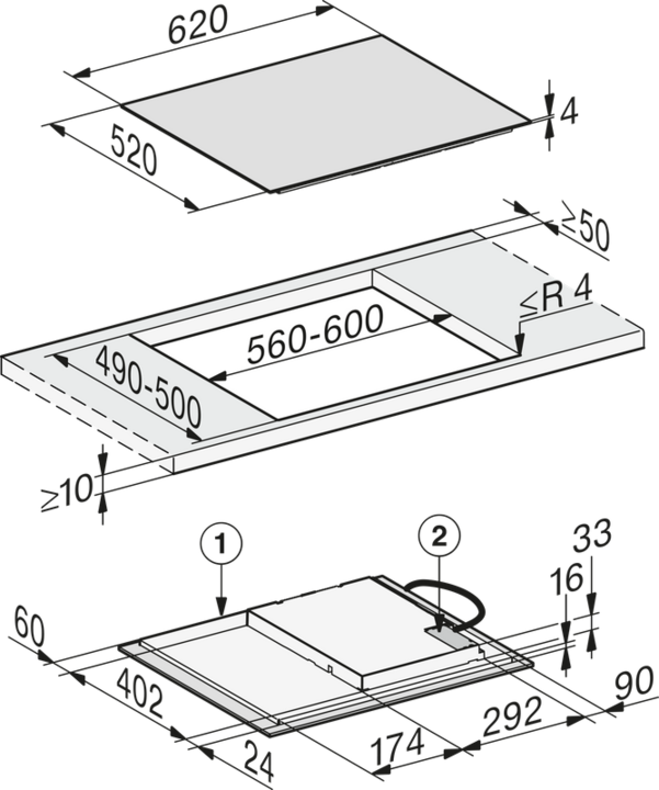 Produktbild Miele KM 7363 FL