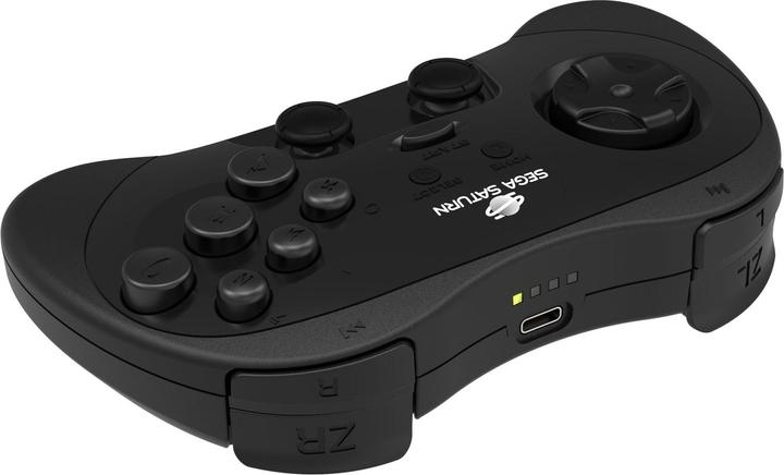 Image du produit retro-bit PRO Controller Black - Manette de jeu - Sega Saturn (PC, Switch)