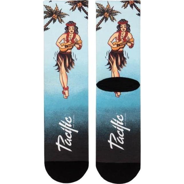 Pacific & Co, Herren, Socken, socken hula girl, Blau, (38 - 41)