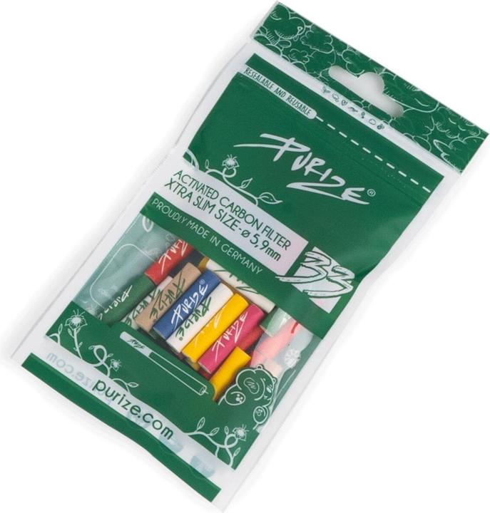 Purize Xtra Slim Size Aktivkohlefilter Multicolors - 33 Stk