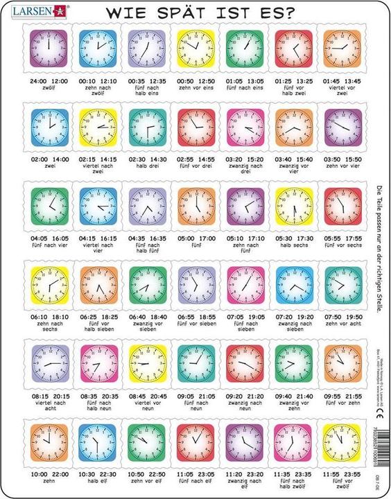 Produktbild Larsen Uhr-Puzzle (42 Teile)