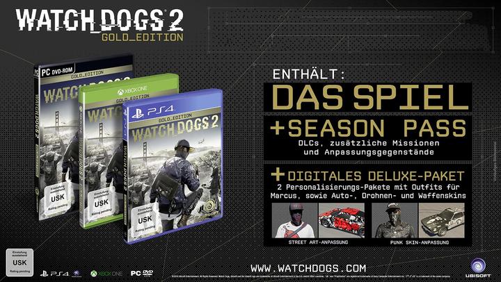 Actual product image Ubisoft Watch Dogs 2 - Gold Edition (Windows)