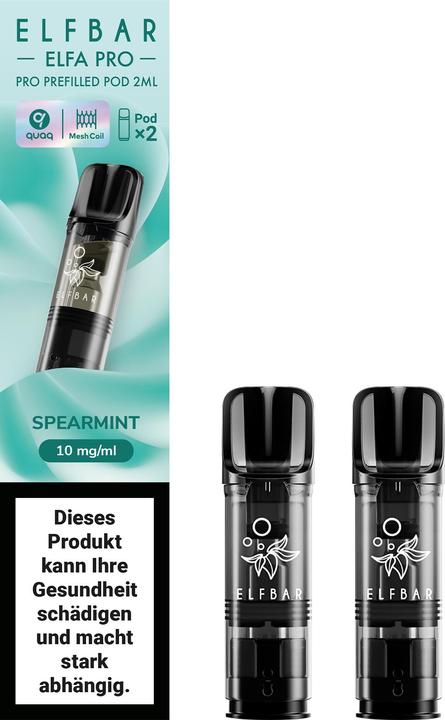 elfbar elfa 10mg Elfbar Elfa Pro - 2 x 2ml Pods (10mg) Spearmint - kaufen bei Galaxus