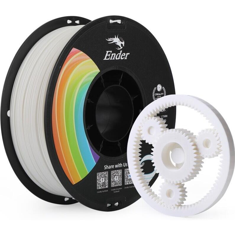 Creality Filament PLA+ (PLA, 1.75 mm, 1000 g, Weiss), 3D Filament, Weiss