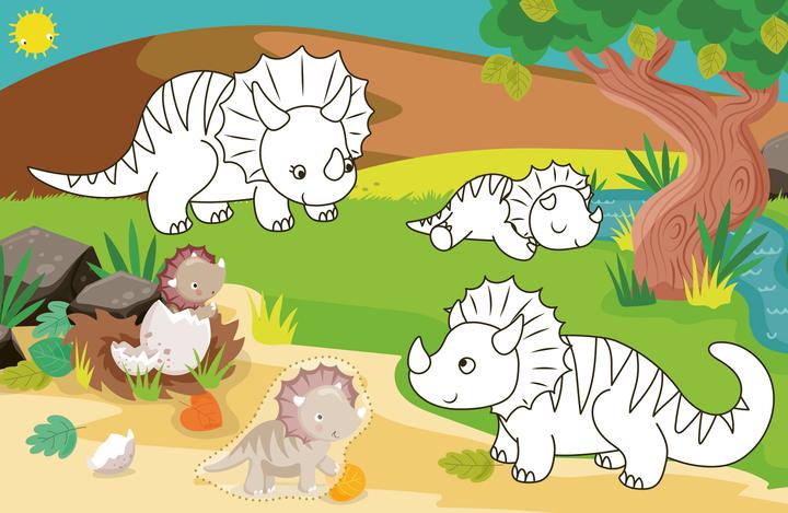 Produktbild Tessloff Mein kleines Sticker-Malbuch. Dinosaurier