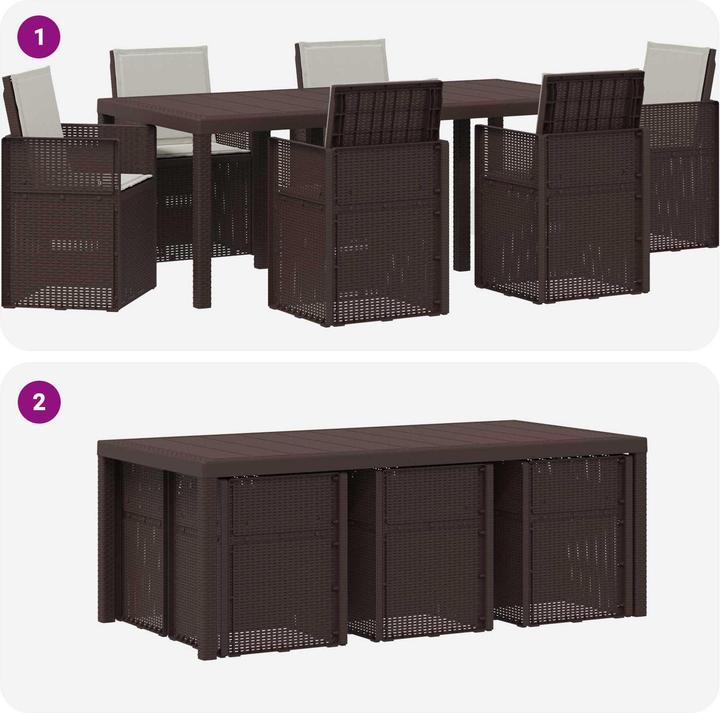 Produktbild vidaXL Modernes Esszimmer-Set