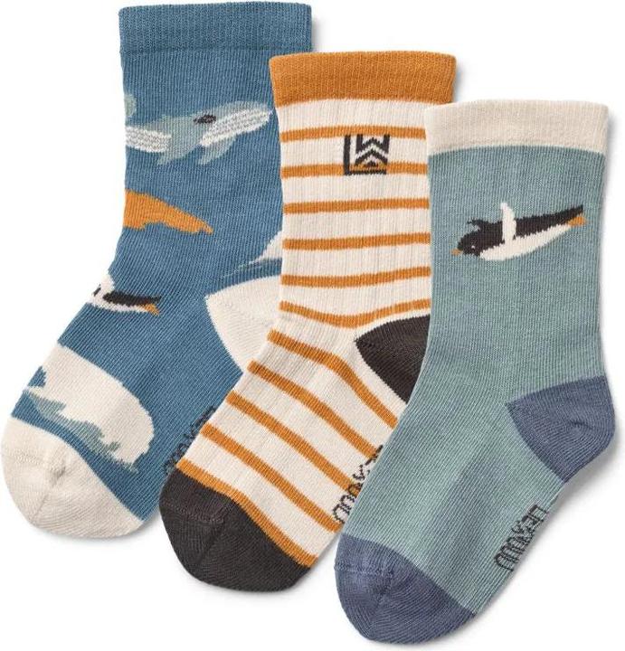 Liewood Socken Silas Arctic Sea Ocean View 3er Set