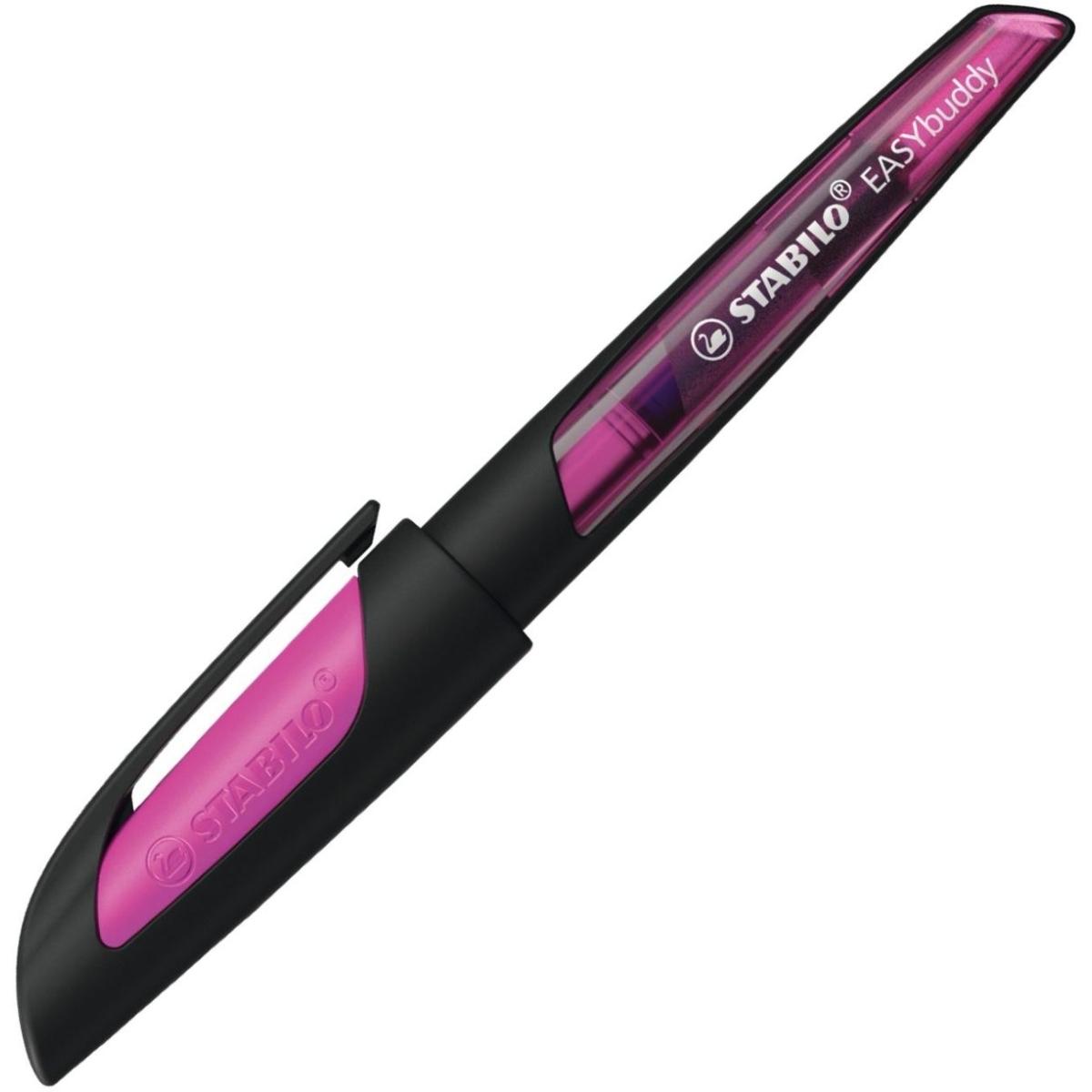Thumbnail - STABILO, Schreibstifte, Schulfüller mit Anfänger-Feder A - EASYbuddy in schwarz/magenta - Einzelstift - inklusive Pa (Sc...