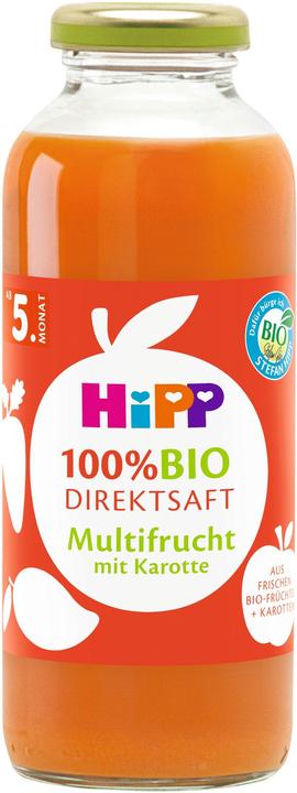 Hipp 100% Bio-Direktsäfte Multifrucht mit Karotte, 0,33l